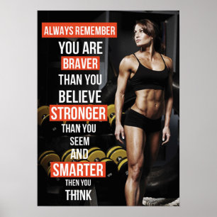 Pôster Exercício inspirador