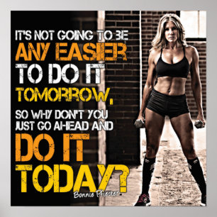 Pôster Exercício inspirador