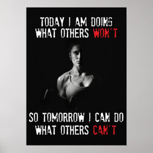 Pôster Exercício inspirador