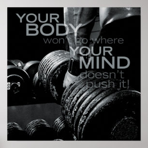 Pôster Exercício inspirador