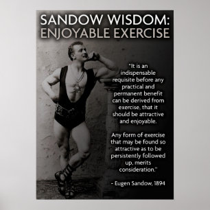 Pôster Exercício inspirador