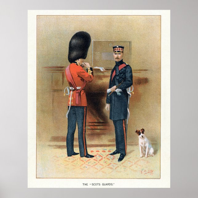 Poster Exército Britânico - As Guardas Escocesas (Frente)