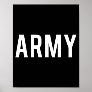 Poster Exército - Camiseta engraçada de presente para vet