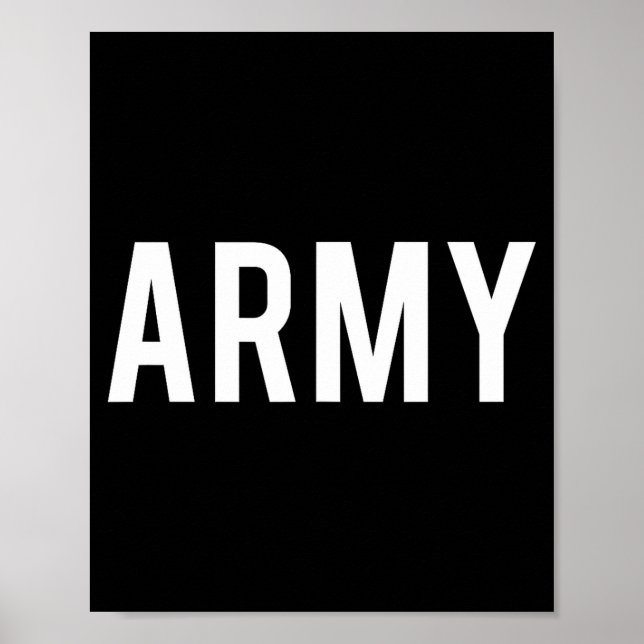 Poster Exército - Camiseta engraçada de presente para vet (Frente)