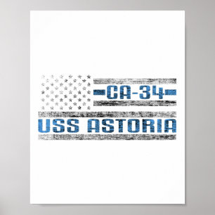 Poster Exército dos Estados Unidos Ca-34, Cruizador da Gu