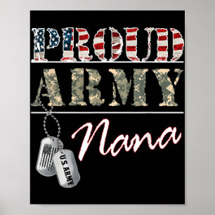 Poster Exército Orgânico Nana Americana Bandeira Veterist