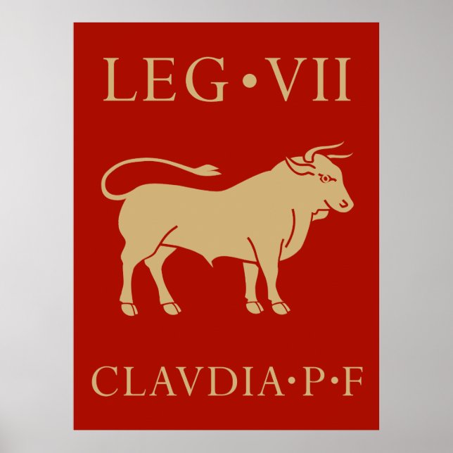 Poster Exército Romano Imperial - Legio VII Claudia (Frente)