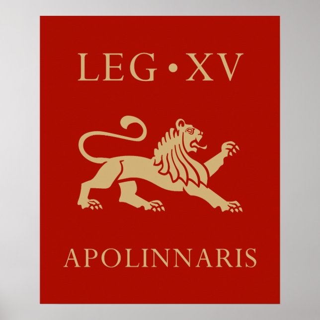 Poster Exército Romano Imperial - Legio XV Apollinaris (Frente)