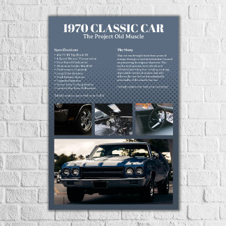 Poster Exibição de Exposição de Carros