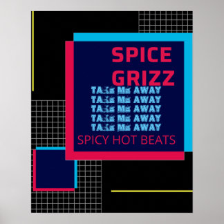 Poster Exibição de Grade GRIZZ SPICE