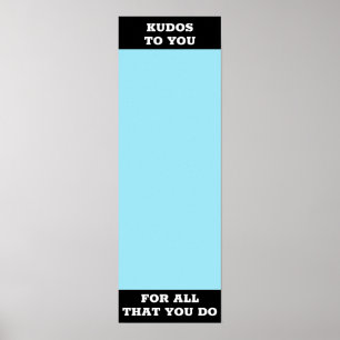 Poster Exibição do prêmio do funcionário de posto do