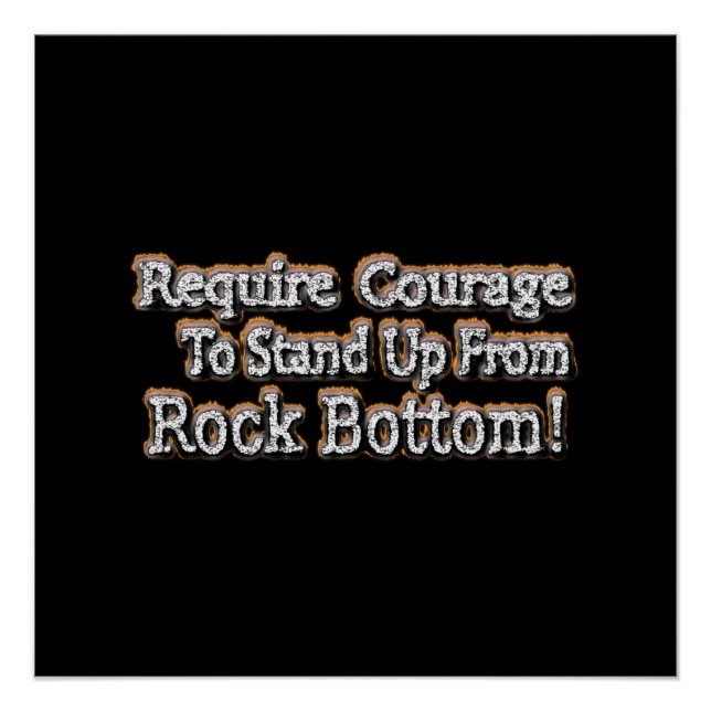 Pôster "Exigir Coragem" Design. Comprar Agora (Frente)