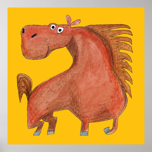 Poster Exited Horse (Frente)