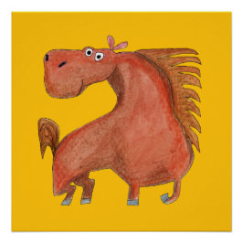 Pôster Exited Horse