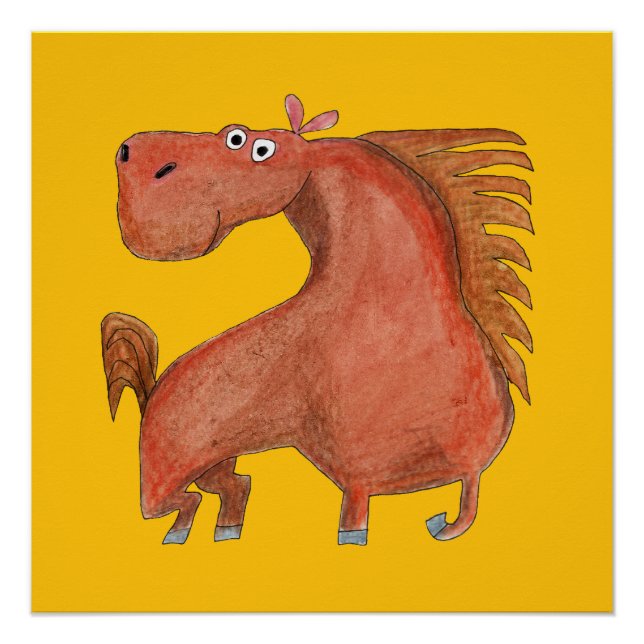 Pôster Exited Horse (Frente)