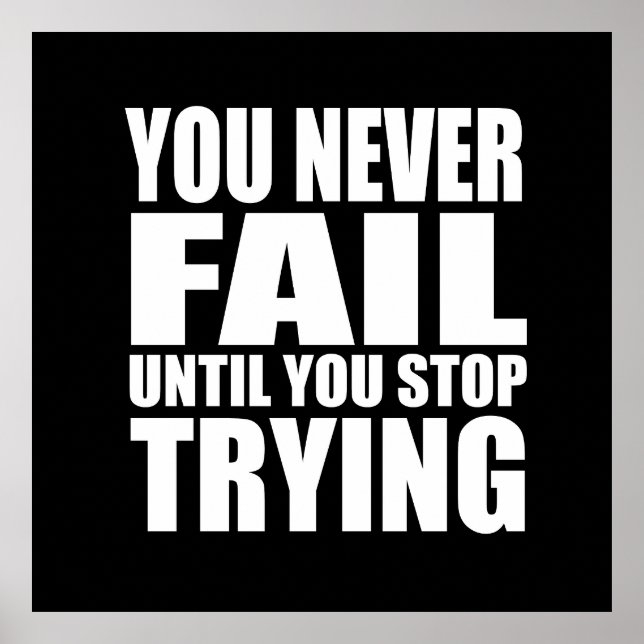 Poster Êxito na citação motivacional (Frente)