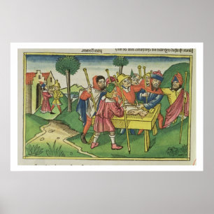 Poster Êxodo 12 o primeiro Passover, 'do Nuremberg