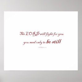 Poster Êxodo 14h14, o LORD lutará por ti,