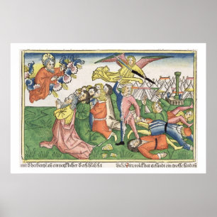 Poster Êxodo 32 15-23 Moses que quebra as tabuletas de