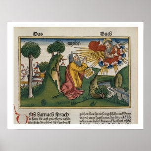 Poster Êxodo 34 1-10 Moses recebe os segundos comprimidos