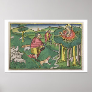 Pôster Êxodo 3 1-22 Bush ardente, e êxodo 4 1-4 G