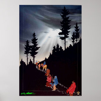 Pôster Êxodo, no Caminho das Lágrimas