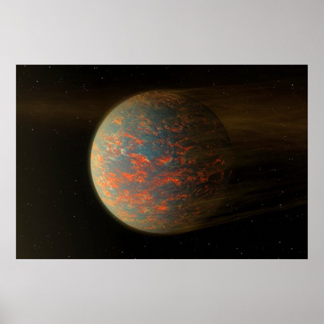 Poster Exoplaneta 55 Cani E E Sua Superfície Molena (Frente)