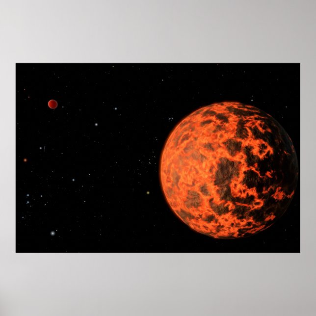 Poster Exoplaneta Ucf-1.01 Orbitando Uma Estrela Chamada  (Frente)