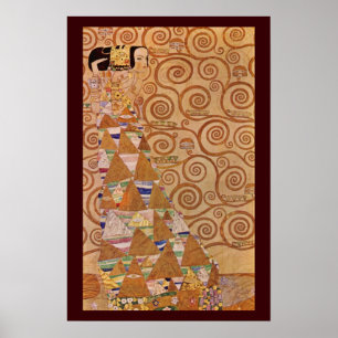 Poster Expectativa de Klimt Vintage Victorian Art Nouveau