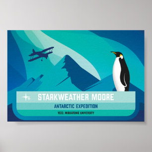 Poster Expedição Antártica Starkweather-Moore