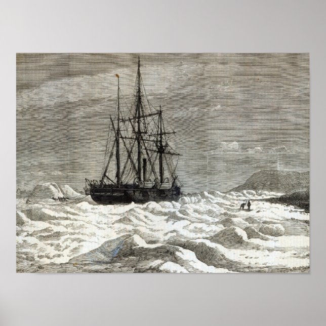 Poster Expedição ao Polo Norte (Frente)