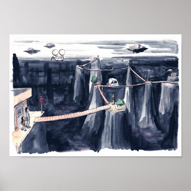 Poster Experiência de peões nos EUA (Frente)