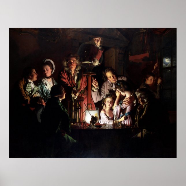 Poster Experiência em Pássaro em Bomba de Ar (Frente)