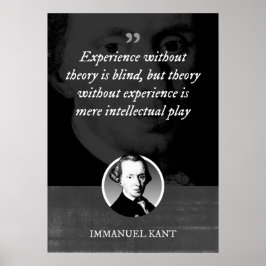 Poster Experiência sem teoria é cega