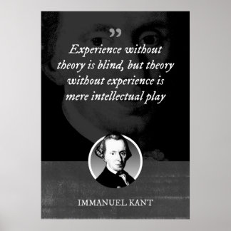 Poster Experiência sem teoria é cega