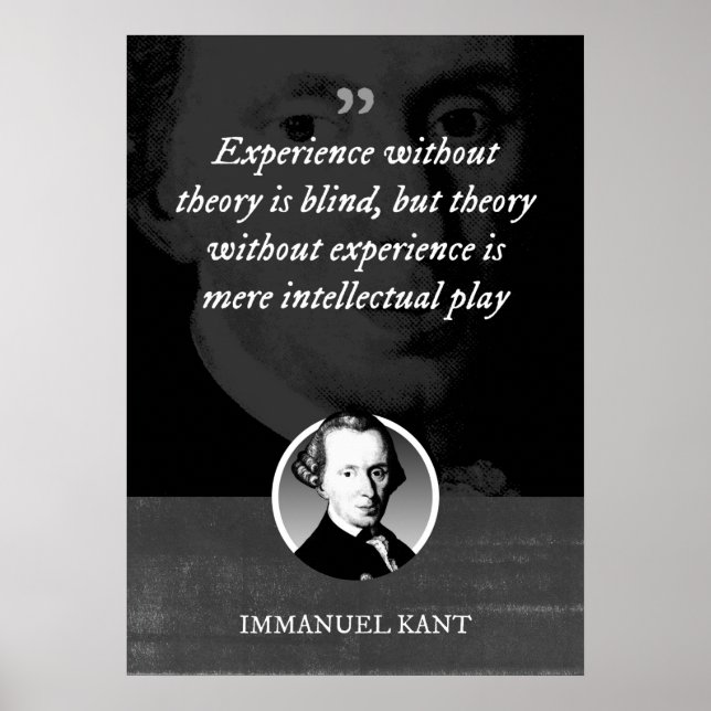 Poster Experiência sem teoria é cega (Frente)