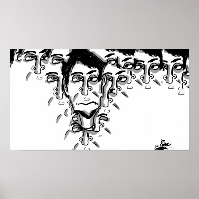 Poster Experimental cartoon art (Frente)