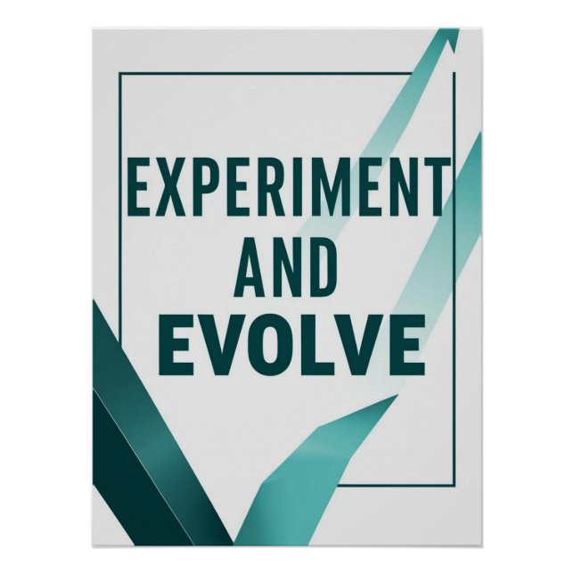 Pôster Experimentar e Evoluir opção 2 (Frente)