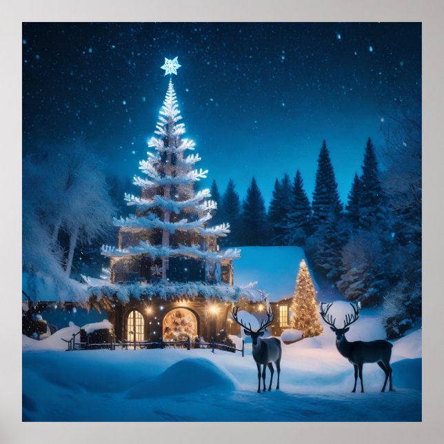 Poster Experimente a magia do Natal (Frente)