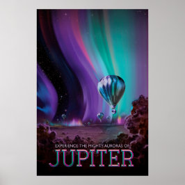Poster Experimente As Poderosas Auroras Do JPL JUPITER NA
