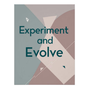 Pôster Experimente e Evolua