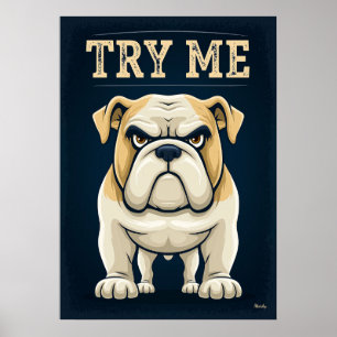 Poster Experimente Me – Arte de Personagem de Desenho Ani