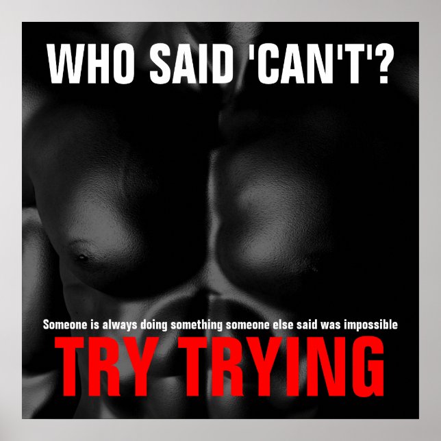 Poster Experimente o sucesso da cotação inspiracional em  (Frente)