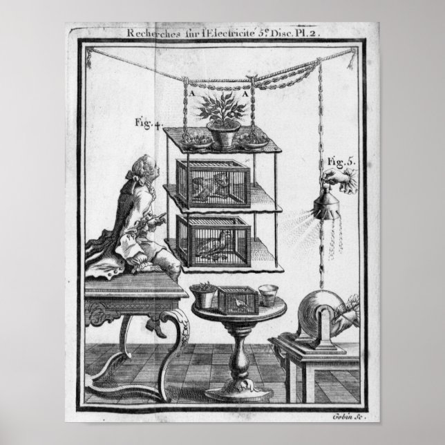 Pôster Experimenting with electricity (Frente)