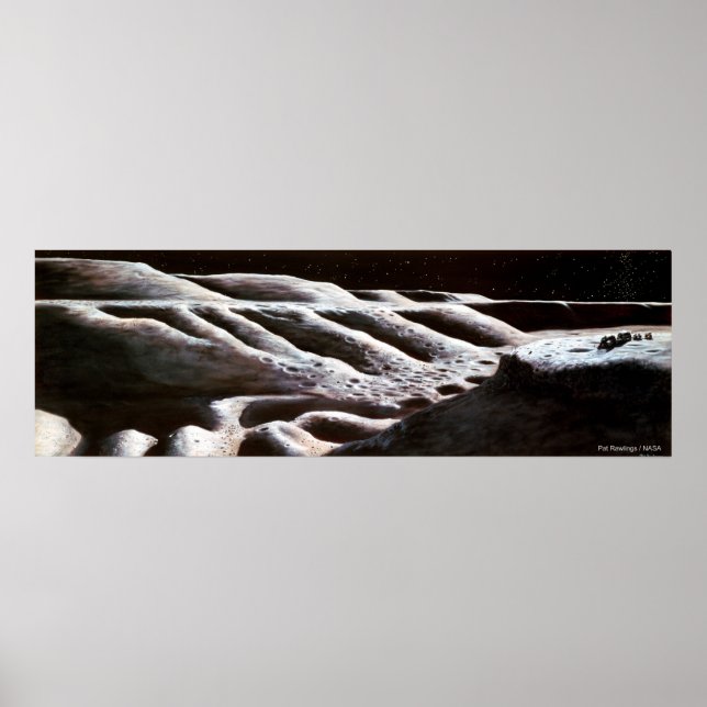 Poster Exploração Lunar (Frente)