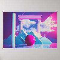 Exploração Vaporwave de Nostalgia e Futurismo