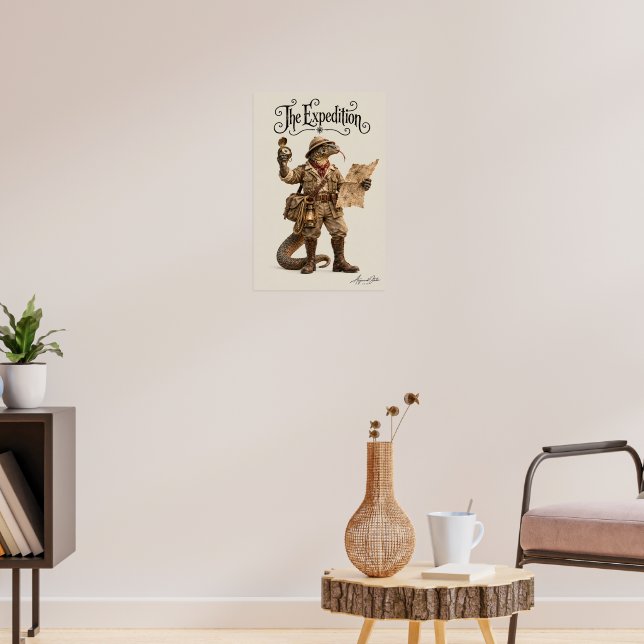 Poster Explorador de Dragão de Komodo (Sala de Estar 3)
