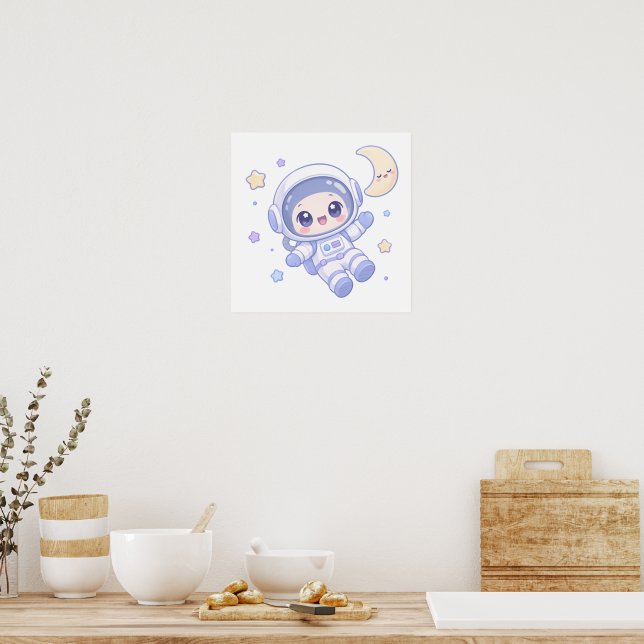 Poster Explorador Espacial Minúsculo (Cozinha)