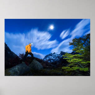 Poster Explorador na área de Cerro Torre