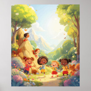 Poster Exploradores Joyful - Nature Adventure Wall Art